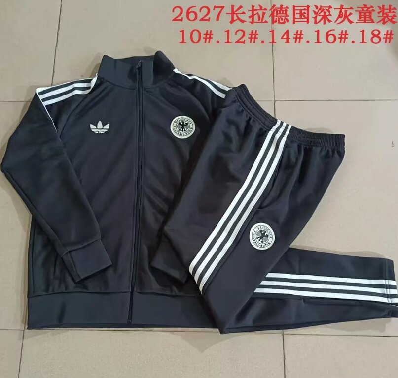 Kids Germany 26/27 Tracksuit - Dark Grey